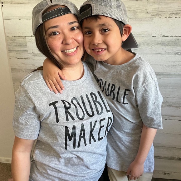 NEW Trouble Tee (Youth)- Kids T-shirt with Trouble on it - Picture 8 of 8